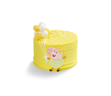 Evie Pig Party Balloon 6" Cake