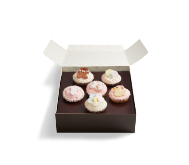Pink Baby Shower Cupcake Selection Box