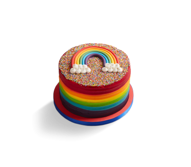 Triple Rainbow Cake
