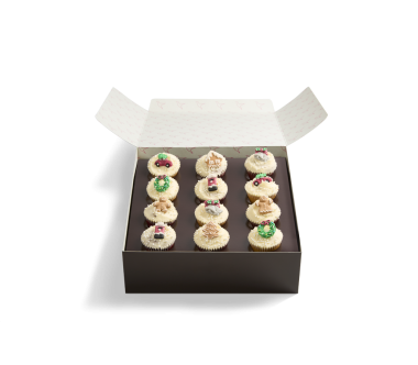 Christmas Mini Cupcake Selection Box
